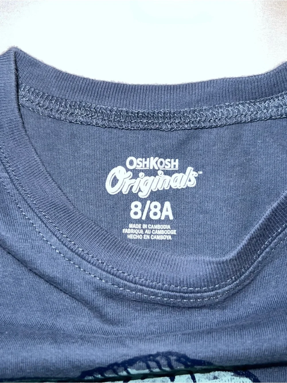 OshKosh B'gosh Dino & 'Let's Ride' Graphic Tee Two-Pack - Blue & Black
